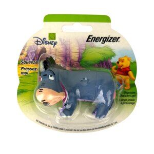 Energizer Disney Eeyore Squeeze Light 2002 VTG Winnie the Pooh NIP Toy Keychain